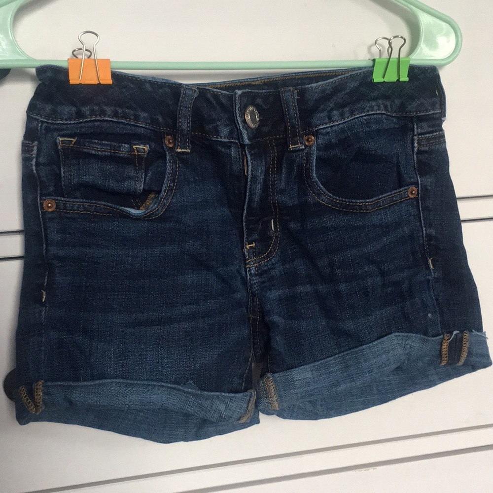 American Eagle Midi Jean Shorts, size 2